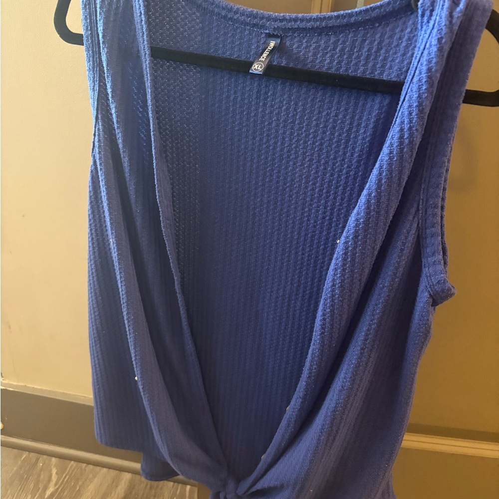 Source Unknown Deep Blue Tank Top